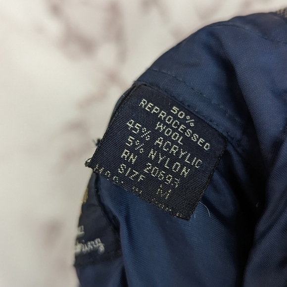 Vintage Wool Shirt Mens Medium Button Up 60's Plaid Brewster West Tan Brown Long - Picture 4 of 16